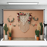 Lofaris Fresh Boho Cactus Floral And Sweet Wedding Backdrop